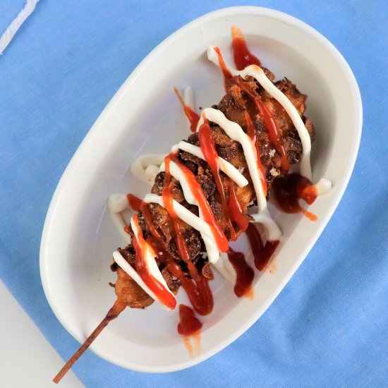 Vegan Korean Corn Dogs