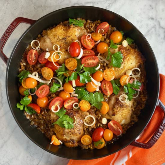 Skillet Chicken & Farro