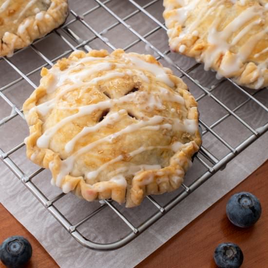 Blueberry Hand Pies with Lemon Glaz