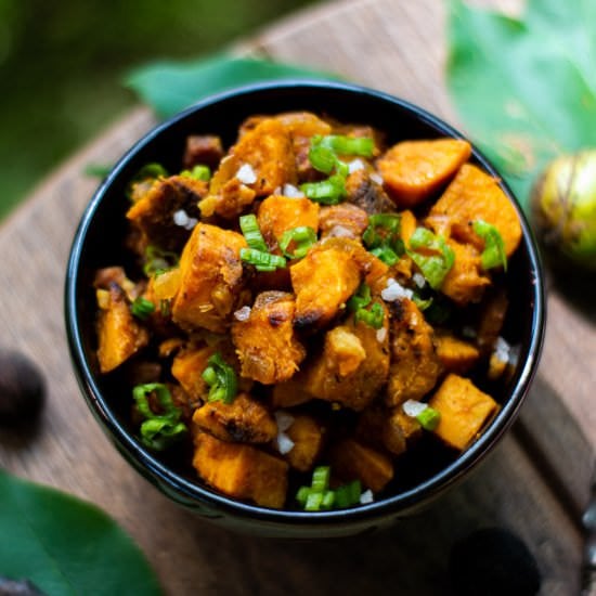 Sweet Potato and Pancetta Hash