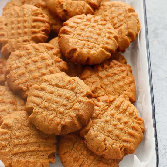 3 Ingredient Almond Butter Cookies