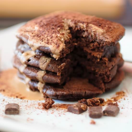 Vegan Mocha Pancakes