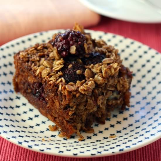 Blackberry Oatmeal Cake
