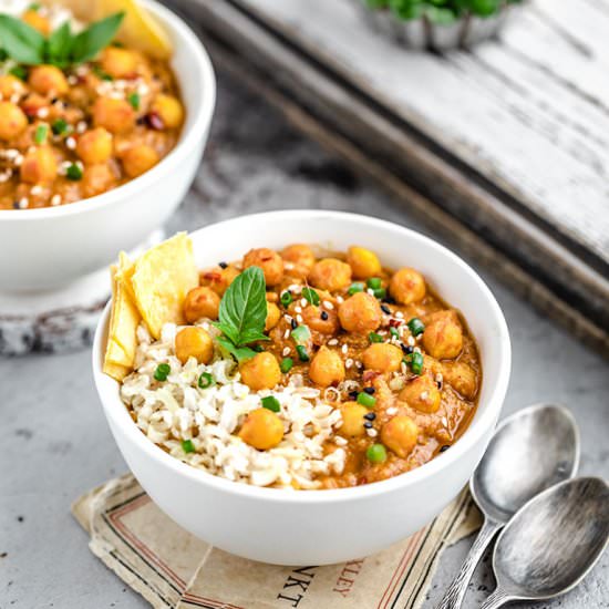Chickpea Sweet Potato Stew