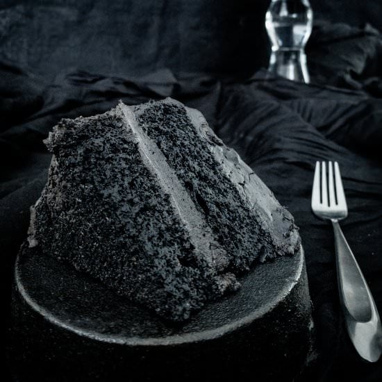 Black Cocoa Quinoa Cake