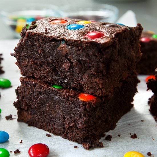 M&M Fudge Brownies