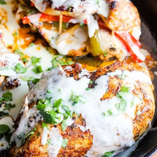 Fajita Stuffed Chicken Breasts