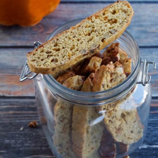 Healthy Pumpkin Biscotti