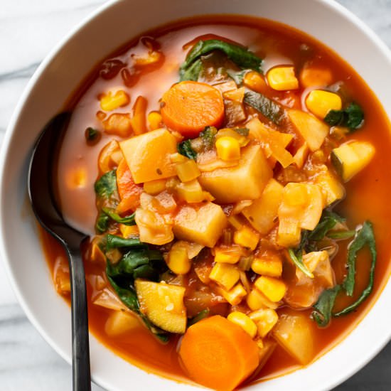 vegetable soup with cabbage