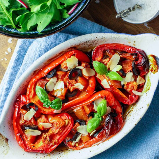 Mediterranean Roasted Peppers