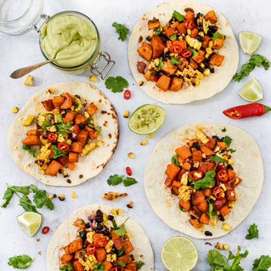 Sweet Potato Tacos [vegan]