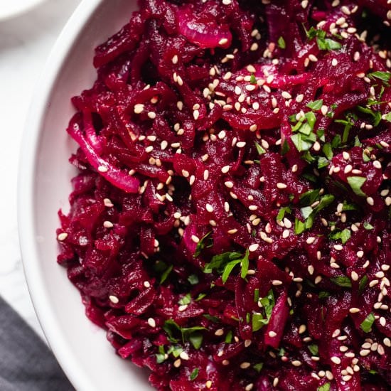 Vegan Beet Salad (Korean Style)