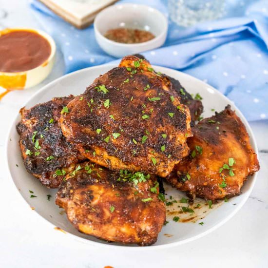 GRILLED BBQ CHICKEN THIGHS