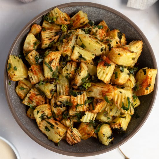 Air Fried Lebanese Spicy Potato
