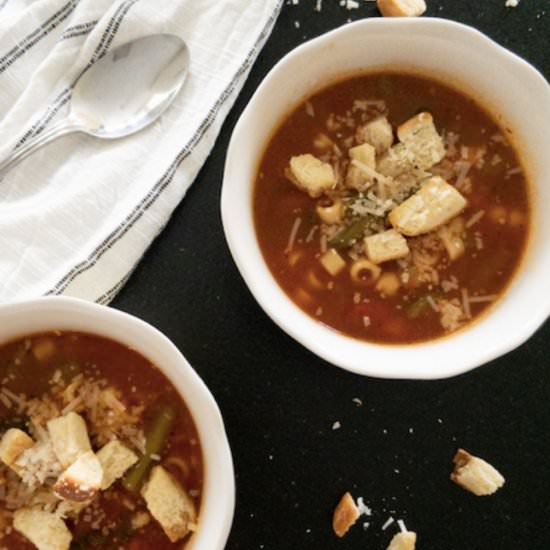 Minestrone Soup with Pasta