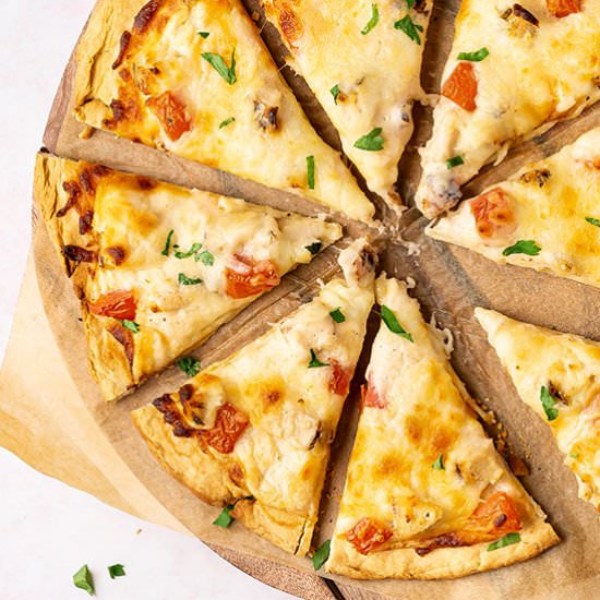 Chicken Alfredo Pizza