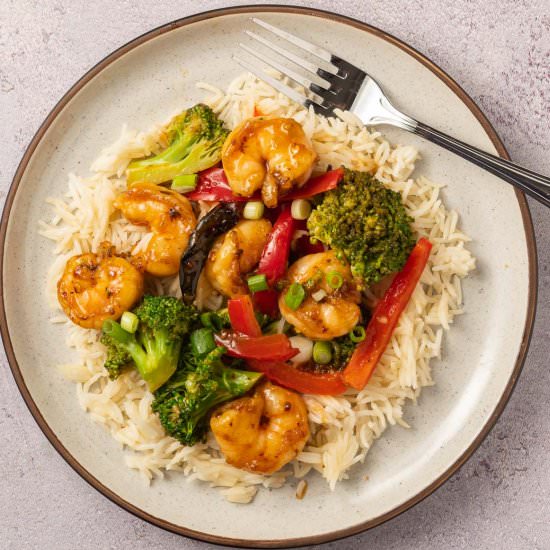 Hot and Spicy Shrimp and Vegetables