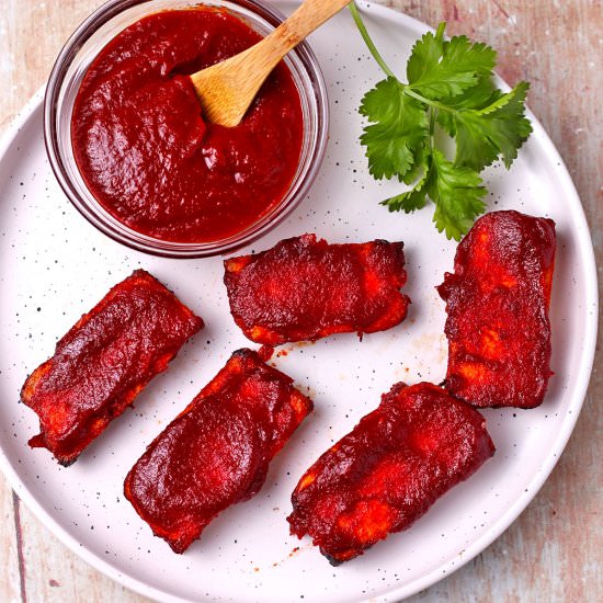 Fiery Homemade Sriracha BBQ Sauce