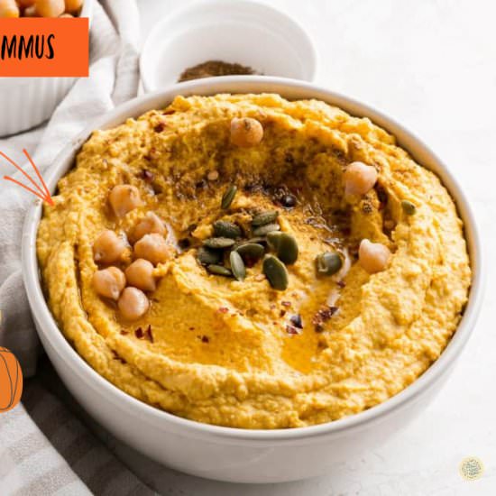 Roasted Pumpkin Hummus Recipe