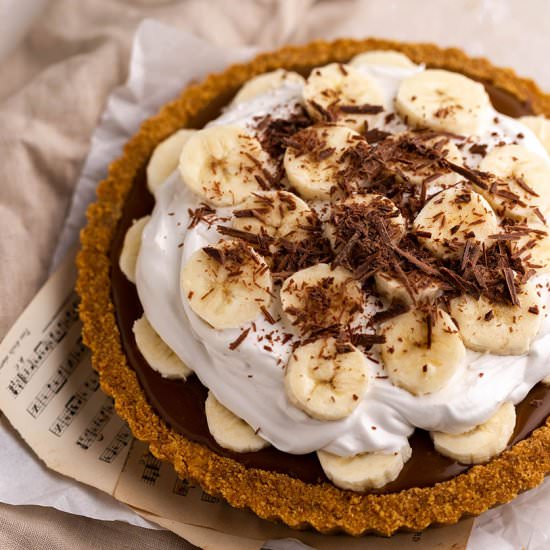 vegan banoffee pie