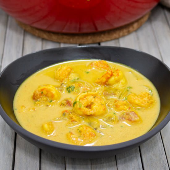 Coconut Milk Shrimp Curry Recipe