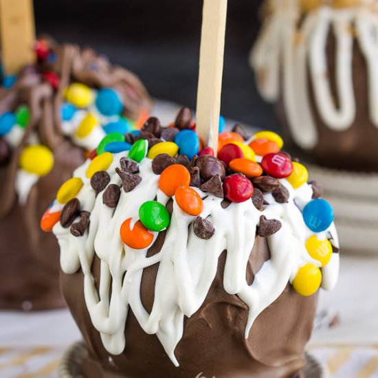 Candy Coated Caramel Apples