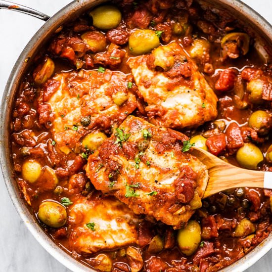 Cod with Tomatoes