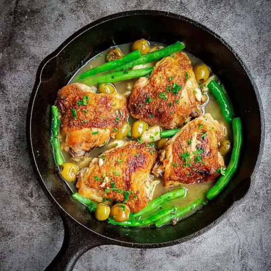 Pan Fried Chicken Thighs