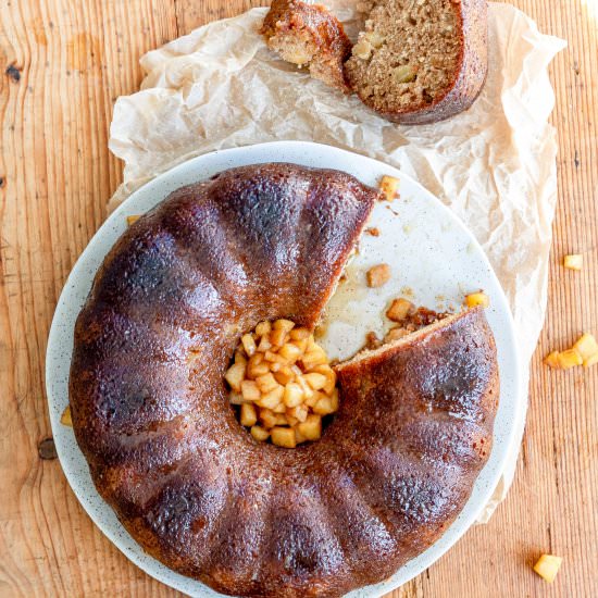 Caramel Apple Bundt Cake