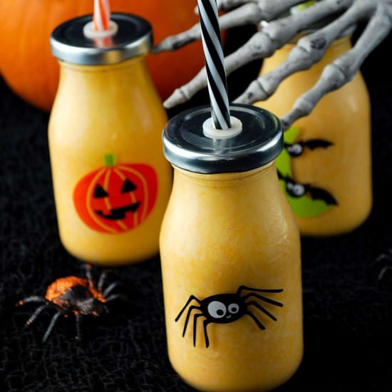 Orange Healthy Halloween Smoothie