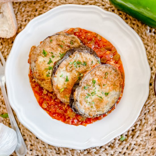 Eggplant with Spanish Tomato Sauce