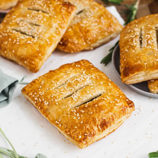 Spinach & “Ricotta” Puff Pastry