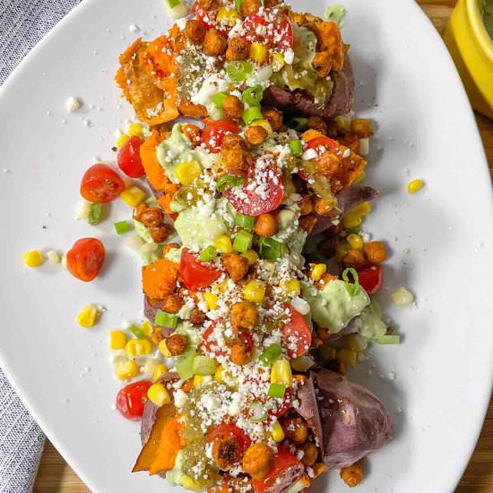 STUFFED SWEET POTATOES