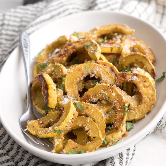 Parmesan Roasted Delicata