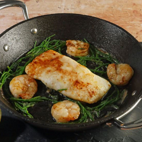 Pan Roast Halibut
