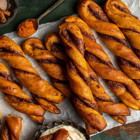 Pumpkin cinnasticks