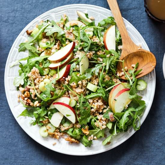 Farro Salad with Apples and Shallot