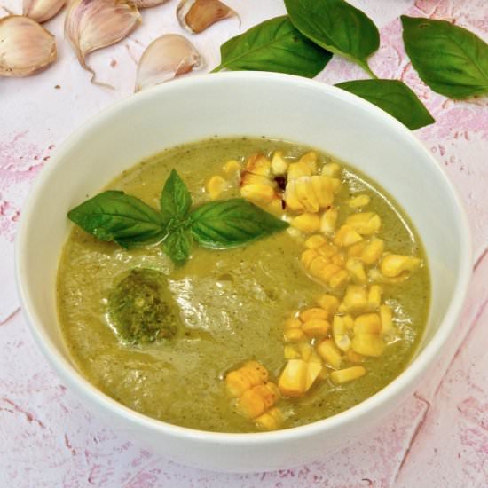 Courgette Corn Soup