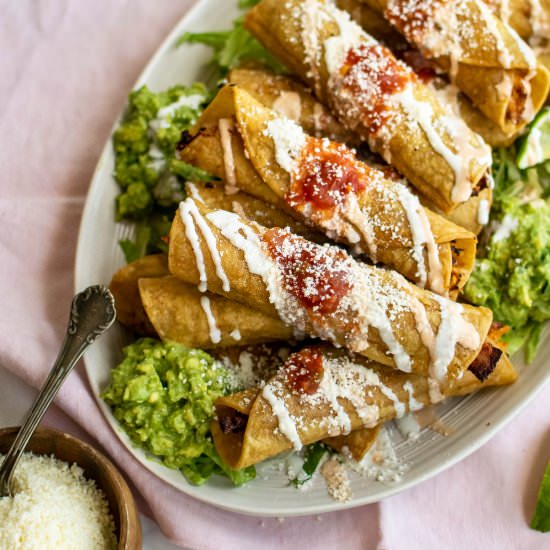 Leftover Turkey Taquitos