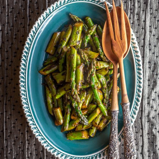 Italian Pan Seared Asparagus