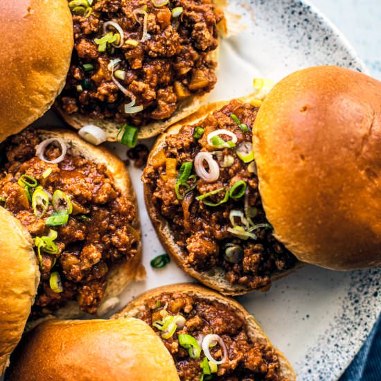 Ground turkey sloppy joes