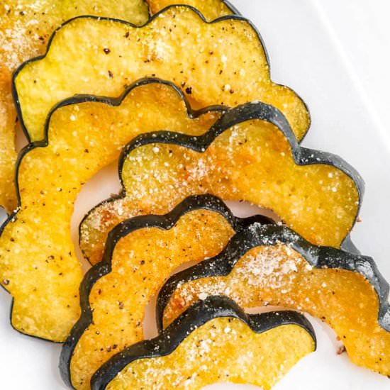 Roasted Parmesan Acorn Squash