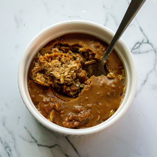 Lotus Biscoff Spread Overnight Oats