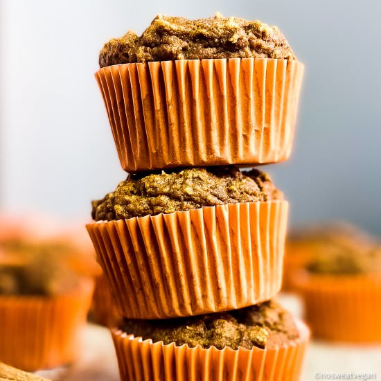 Healthy Vegan Pumpkin Muffins