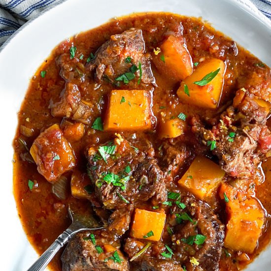 Short Ribs with Butternut Squash
