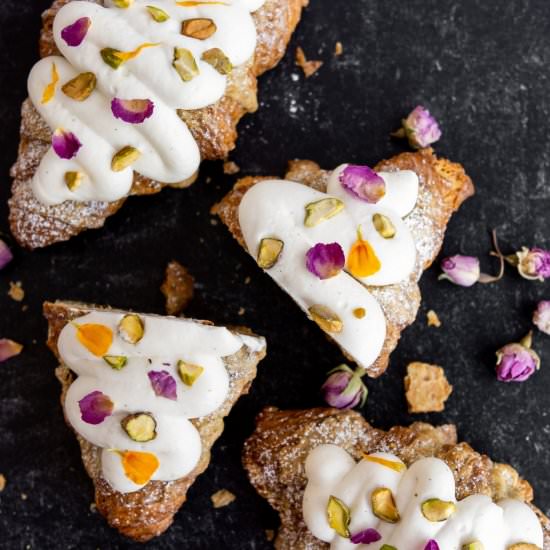 Pistachio and Cardamom Croissants