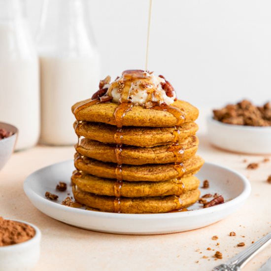Vegan Pumpkin Pancakes