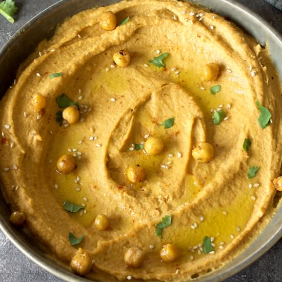 Roasted sweet potato hummus