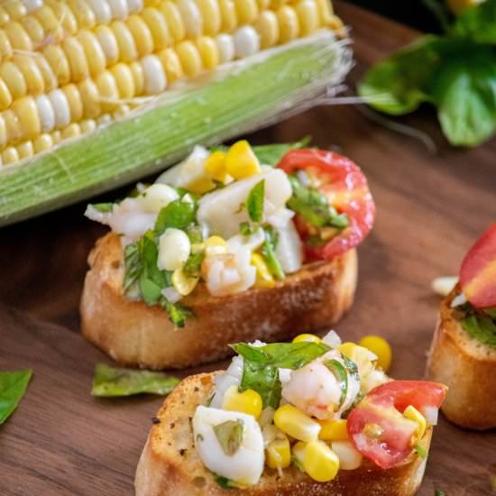 Seafood Bruschetta