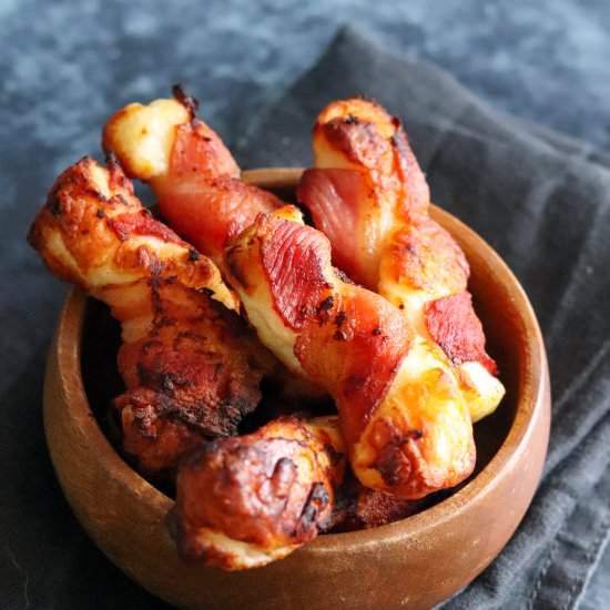 Bacon Wrapped Halloumi